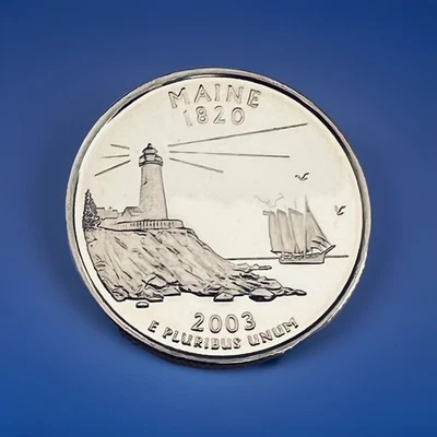 2003-S Maine Statehood  Clad  Proof Quarter uncirculated - Image 1 of 2