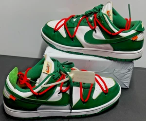Nike Dunk Low X BLANCO ROTO Verde Pino Tenis Informales CT0856-100 Para Hombres Talla: 12 Usadas - Imagen 1 de 18