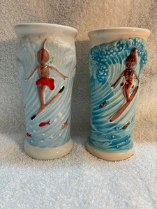 2 - Vintage Händler Schwänze Nugget Tiki Bar Surfer Mädchen Hawaii Becher Tasse Becher - Bild 1 von 4