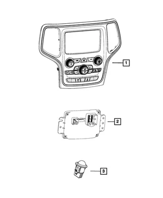 Genuine Mopar A/C And Heater Module 68247686AE - Image 1 of 4
