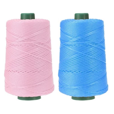 2 Pcs Macrame Cord 3mm x 219 Yards Macrame Cords - (Light Pink/Light Blue) - Image 1 of 4