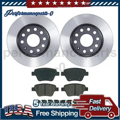 Rear Disc Brake Pad Set Disc Brake Rotor for Audi A3 2011-2013 - Image 1 of 4
