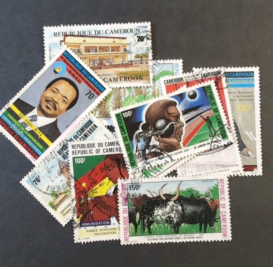 Scott Stamp Republic of Cameroun collection lot 10 stamps used nice Mint - Image 1 of 1