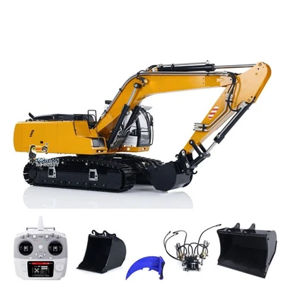 1/14 946 9CH Spuren Hydraulischer RC Bagger Modell Metall Ripper Kippbarer Eimer - Bild 1 von 4