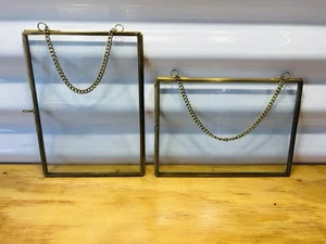 5x7 picture Hanging Gold Picture Frames With Hanging Chain - Picture 1 of 5