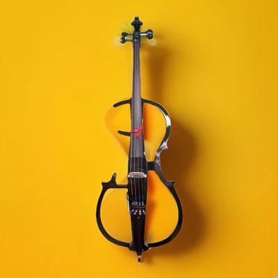 Violonchelo Metálico Silencioso Eléctrico Ébano Cecilio CECO-2BK, Estilo 2, 4/4 (Tamaño Completo) Foto 1 de 4