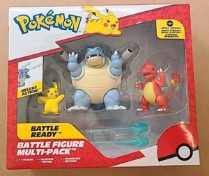 Pokemon Battle Figure Multi-Pack 3 pulgadas (Pikachu, Blastoise, Charmeleon) - NUEVO  - Imagen 1 de 3