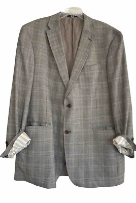 Daniel Cremieux Womens Plaid/Contrast Lining Oversized Blazer w/ Silk Pocket Sq - Image 1 of 4