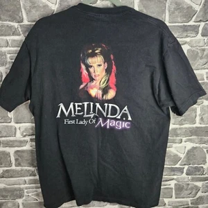 Rare Vintage Fruit Of The Loom Melinda The First Lady of Magic T Shirt Large - Imagen 1 de 8