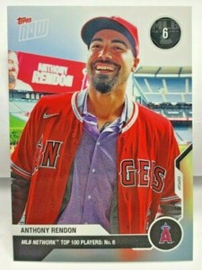 Anthony Rendon 2020 Topps Now MLB Network's Top 100 #MN6 - ANGELS 6 - SP /491