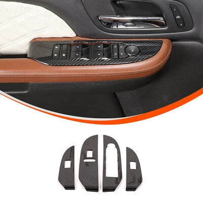 ABS Carbon Fiber Window Lifti Swtich button Trim For Cadillac Escalade 2007-2014 - Image 1 of 4