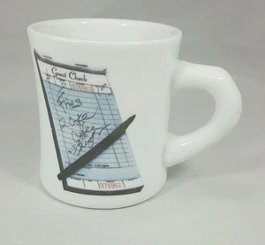 Taza de café blanca estilo comedor camarera/servidor "Guest Check" en casa internacional 8 oz - Imagen 1 de 9
