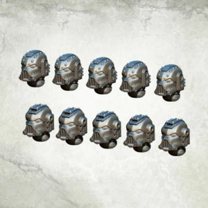 Legionary Köpfe Heads Destroyer Pattern (10) Bitz Bits Kromlech Resin KRCB195 - Picture 1 of 4