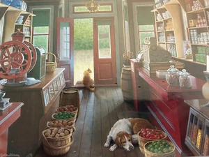 Bits & Pieces Puzzle "Slow Day" by John Sloane is 1000 Pieces NEW, Sealed - Picture 1 of 3