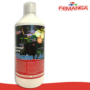Femanga 1000 ML Vitamins + Iodine Fresh Water & Sea Care Aquarium Fish Addition