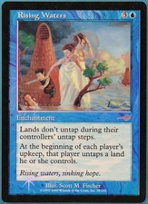 Rising Waters FOIL Nemesis HEAVILY PLD Blue Rare MTG CARD (ID# 239334) ABUGames