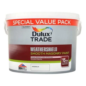 DULUX TRADE WEATHERSHIELD SMOOTH MAGNOLIA 7.5L - Picture 1 of 1