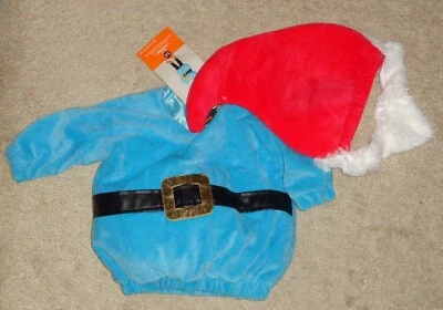 Baby Boys Girls Gnome Costume 2 Piece Velour Size 6-12 Months Hyde & EEK New - Image 1 of 2