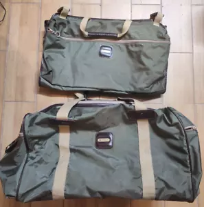 VTG Samsonite Travel Bag Lot (2) Duffel Bag & Suit Carrier Garment Bag ST21 - Picture 1 of 24