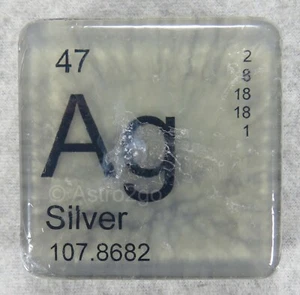 ELEMENTO TAVOLA PERIODICO "AG" ARGENTO NOVITÀ SAPONE BAGNO MANI-4 oz SOLO BOLLICINE NUOVO! - Foto 1 di 6