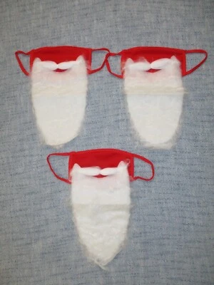 Cosplay Santa Claus Masks Mouth Covers Santa Beard Face Mask Christmas For Adult - Image 1 of 3