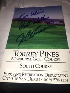 JC Snead Andy Williams Open 2x vincitore firmato Charlotte CC Scorecard - Foto 1 di 1