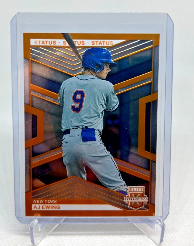 2023 Panini Elite Extra Edition Status AJ EWING RC Orange 21/275 #93