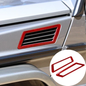 Marco de ventilación lateral de fibra de carbono rojo para Benz Clase G W463 2012-18 - Imagen 1 de 11