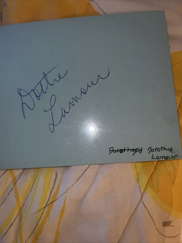 JB Choose One Autograph - Dottie Lamour - Cesar Romero- John McCormack - Herzog Cover