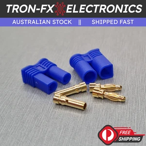 2PCS EC2 Male / Female Battery Connectors 2MM Bullet - Picture 1 of 7