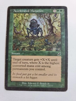 MTG Magic The Gathering Card Accelerated MutationInstant Green Scourge  - Image 1 of 2