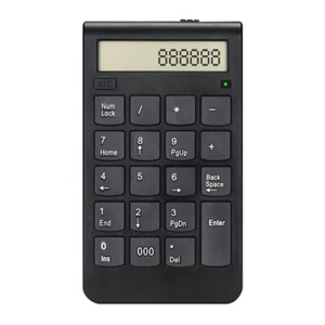 Wireless 2.4G Usb Number Keyboard/Calculator with Digital Display Rechargeable - Picture 1 of 6