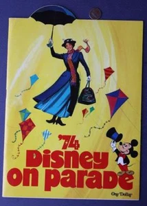 1974 Walt Disney On Parade ON SITE Diecut staged show Program Mary Poppins MORE- - Picture 1 of 1
