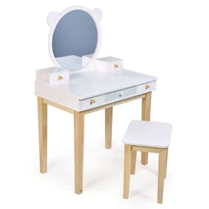 Tender Leaf Toys Forest Wooden Dressing Table & Stool Kids Fun Pretend Toy 3y+ - Picture 1 of 8