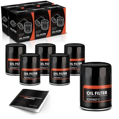 6pcs Engine Oil Filter for Chevy Impala Suburban 1500 GMC Envoy Buick 10K Miles - Image 1 of 4