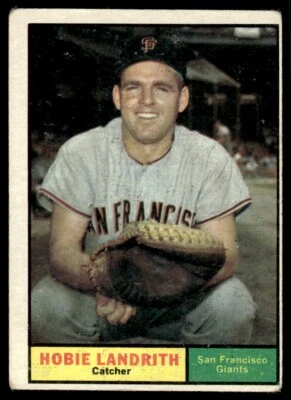 1961 Topps Hobie Landrith San Francisco Giants #114 - Image 1 of 2