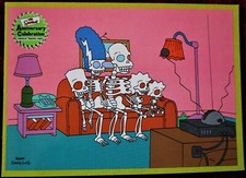 THE SIMPSONS 10th ANNIVERSARY - Card #78 - "COUCH GAGS SKELETON" - INKWORKS 2000