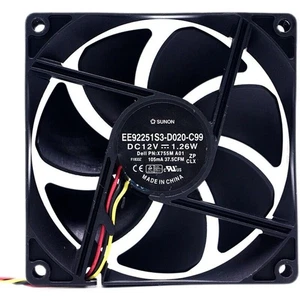 1pc For SUNON EE92251S3-D020-C99 9CM 9025 12V 1.26W cooling fan - Afbeelding 1 van 4