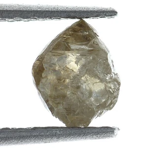Natürlicher loser grober 0,73 ct Kristall Diamant durchscheinend hellbraun Farbe - Bild 1 von 2