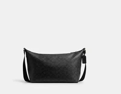 Bolso Bandolera COACH CAJ91 Finn en Lona Signature Gunmetal/Carbón/Negro NUEVO Foto 1 de 4