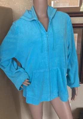 Sudadera con capucha Venezia Sport de tela de rizo para mujer talla 18 20 o 2X Foto 1 de 4