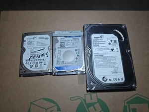 Assorted Western Digital Seagate Hard Drive 500gb Untested - Afbeelding 1 van 10