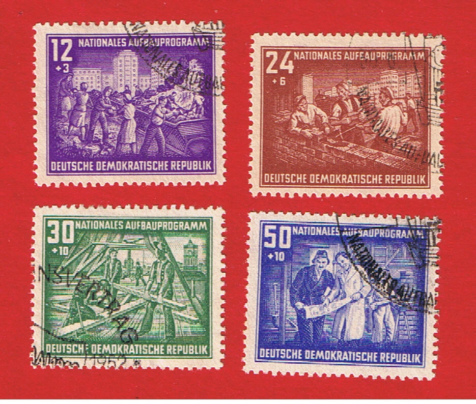 Germany(DDR)  #B22-25  VF used  Semi-Postal  Free S/H - Image 1 of 1