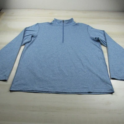 Camisa Lululemon Para Hombres Extra Grande Azul Correr Cremallera Manga Larga Elastizada Entrenamiento Gimnasio Foto 1 de 4