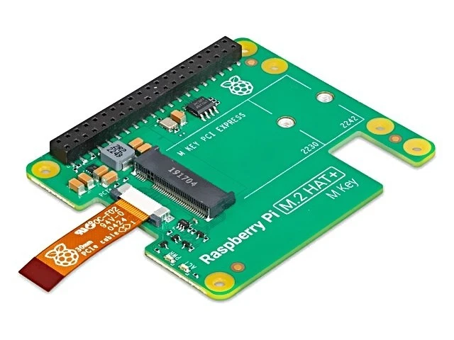 Accessoires M.2 HAT : carte d'extension 3A 56,5 x 65 mm 0-50 °C RASPBERRY PI - Photo 1/1