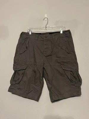 Shorts cargo utilitário masculino Armani Exchange cinza tamanho 33 - Imagem 1 de 4