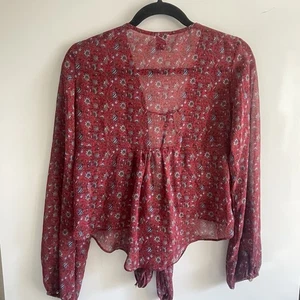 Top corto Princess Polly Tie. BoHo. Excelente estado. Talla 10 - Imagen 1 de 4