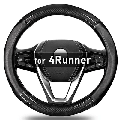 Black NEW Carbon Fiber Steering Wheel Cover For Toyota 4Runner (N210) 2003-2009 Foto 1 de 4