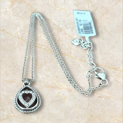 Collar Brighton Your True Color Corazón Coraje - Plata Rosa - Corazón Gota Lágrima Foto 1 de 3