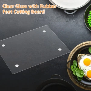 Acrylic Cutting Board Non-Slip Countertop Chopping Board Clear Rectangle teAaG - Picture 1 of 12